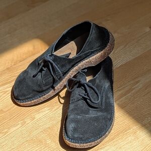 Birkenstock Black Suede Men's Oxfords
